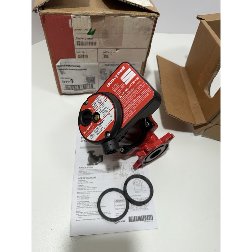 Honeywell PC3F1558IUF00 AquaPUMP Hydronic Circulating Pump, 3 Speed‎